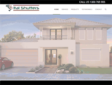 Tablet Screenshot of italshutters.com.au